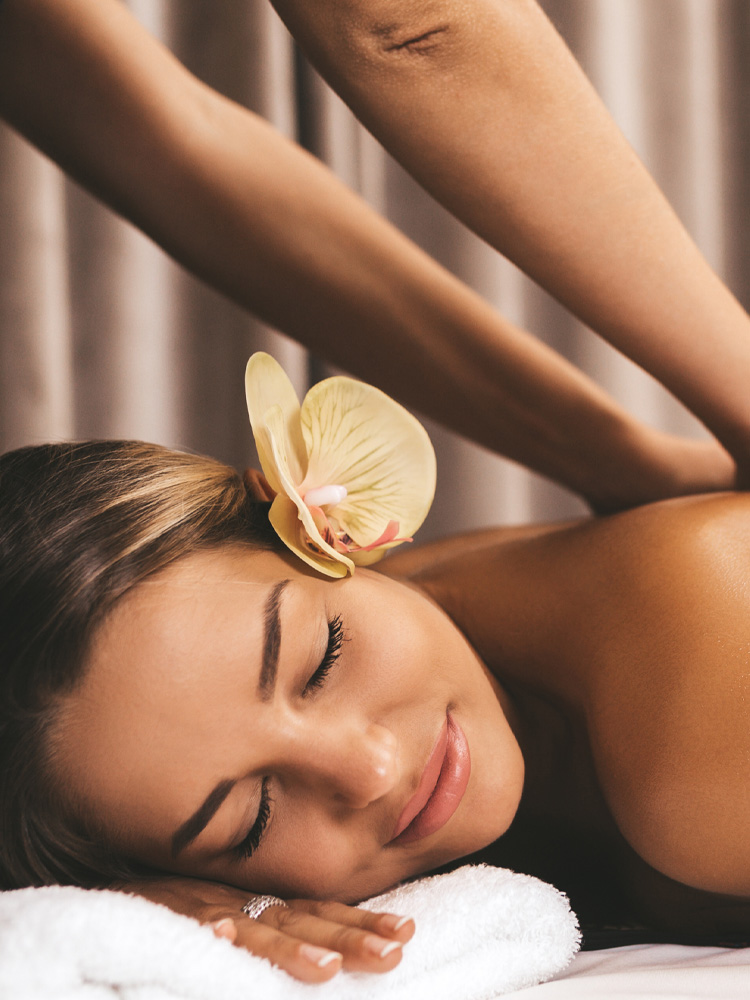 Lady getting a massage Lady getting a massage